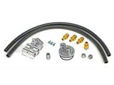Oil Filter Relocation Kit; 22mm x 1.50 Threads (07-26 Silverado 2500 HD)
