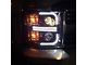 OLED Halo Projector Headlights; Black Housing; Smoked Lens (15-19 Silverado 2500 HD)