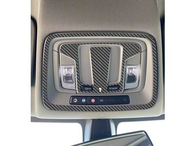 Overhead Accent Trim; Raw Carbon Fiber (20-25 Silverado 2500 HD w/o Sunroof)