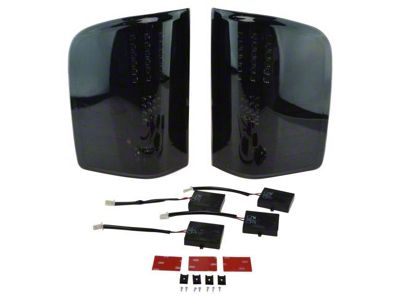 Performance Series LED Tail Lights; Black Housing; Smoked Lens (07-14 Silverado 2500 HD)