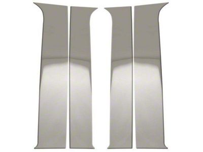 Pillar Posts; Polished; Set of 4 (20-25 Silverado 2500 HD Double Cab, Crew Cab)