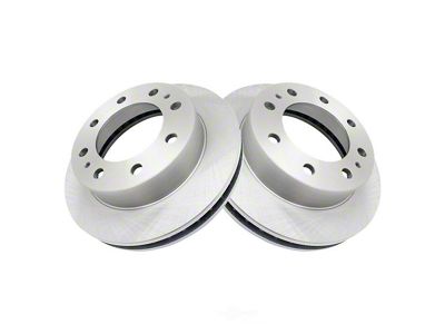 Plain Vented 8-Lug Rotors; Front Pair (07-10 Silverado 2500 HD)