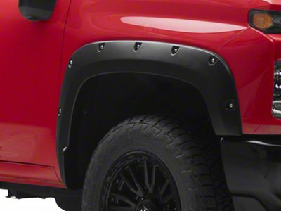 Pocket Style Fender Flares; Smooth (20-24 Silverado 2500 HD)