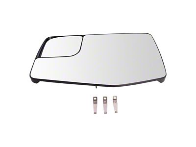 Power Heated Mirror Glass; Driver Side (20-24 Chevrolet Silverado 2500 HD)