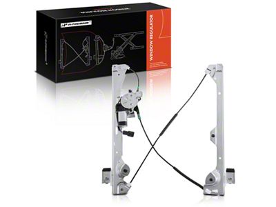 Power Window Regulator with Motor; Rear Passenger Side (07-14 Silverado 2500 HD Crew Cab)