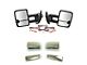 Powered Heated Manual Folding Towing Mirrors with Black and Chrome Caps (07-14 Silverado 2500 HD)