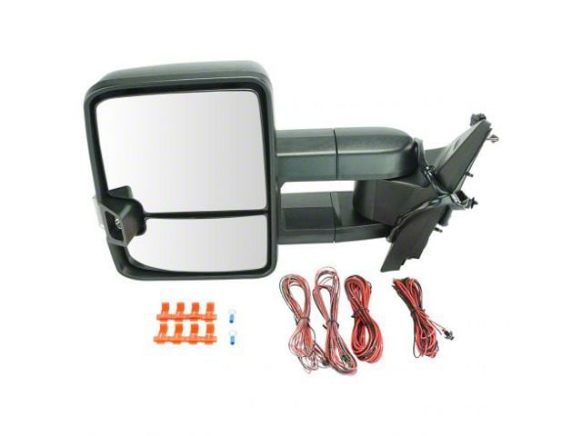 Powered Heated Manual Folding Towing Mirrors with Smoked Turn Signal Lens (07-14 Silverado 2500 HD)