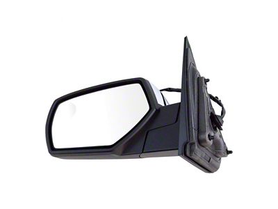 Powered Heated Mirror with Spotter Glass; Chrome; Driver Side (15-17 Silverado 2500 HD)