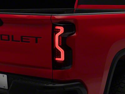 PRO-Series LED Tail Lights; Jet Black Housing; Smoked Lens (20-23 Silverado 2500 HD w/ Factory Halogen Tail Lights)