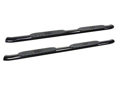 Pro Traxx 4-Inch Oval Side Step Bars; Black (20-24 Silverado 2500 HD Double Cab)