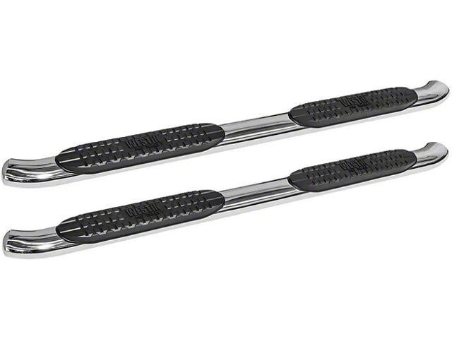 Pro Traxx 4-Inch Oval Side Step Bars; Stainless Steel (15-19 Silverado 2500 HD Crew Cab)