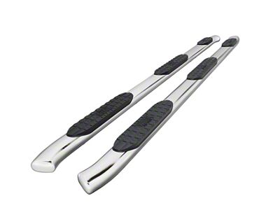Westin Pro Traxx 5-Inch Wheel-to-Wheel Oval Side Step Bars; Stainless Steel (20-25 Silverado 2500 HD Crew Cab w/ 6.90-Foot Standard Box)