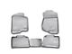Profile Front and Second Row Floor Liners; Black (07-14 Silverado 2500 HD Extended Cab, Crew Cab)