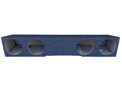 Quad 8-Inch Front Firing Subwoofer Box; Carpeted (15-19 Silverado 2500 HD Crew Cab)