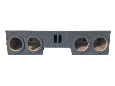 Quad 8-Inch Ported Front Firing Subwoofer Box; Carpeted (01-06 Silverado 2500 HD Extended Cab)