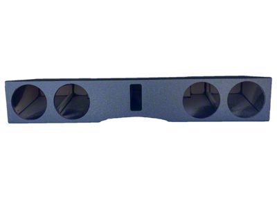 Quad 8-Inch Ported Front Firing Subwoofer Box; Poly Coated (07-14 Silverado 2500 HD Crew Cab)