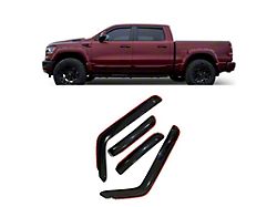 Rain Guards; Smoke (20-26 Silverado 2500 HD Double Cab)