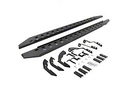 Go Rhino RB20 Slim Running Boards; Textured Black (15-19 6.6L Duramax Silverado 2500 HD Double Cab)