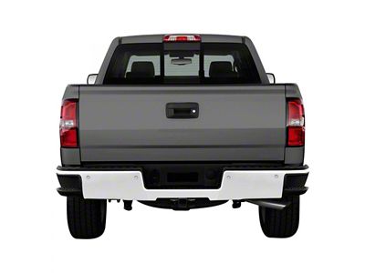 Rear Bumper Cover; Pre-Drilled for Backup Sensors; Gloss White (15-19 Silverado 2500 HD)