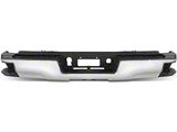 Rear Bumper; Not Pre-Drilled for Backup Sensors; Chrome (15-19 Silverado 2500 HD w/ Hitch Draw Bar)