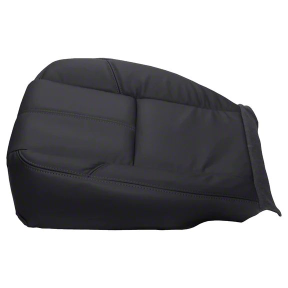 thumbnail interactive-video image 1 of US Auto Nation Driver Bottom Leather Seat Cover For 2007-2010 GMC Sierra 2500 - Ebony Black 1 of 3