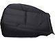 Replacement Bucket Seat Bottom Cover; Driver Side; Ebony/Black Leather (07-14 Silverado 2500 HD w/ Non-Ventilated Seats)