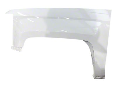 Replacement OEM Fender; Driver Side; Olympic White (15-19 Silverado 2500 HD)