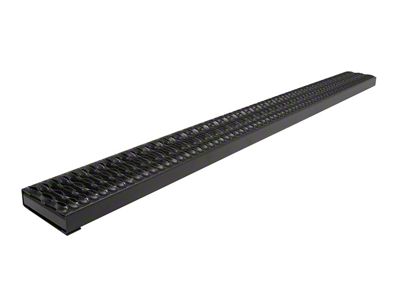 Rough Step Running Boards without Mounting Brackets; Aluminum (07-24 Silverado 2500 HD Crew Cab)