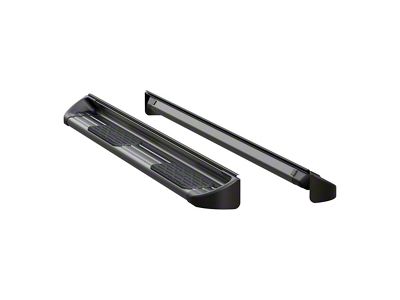 Stainless Side Entry Running Boards; Textured Black (20-25 Silverado 2500 HD Crew Cab)