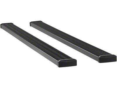 Grip Step 7-Inch Running Boards without Mounting Brackets; Textured Black (07-19 6.0L Silverado 2500 HD Extended/Double Cab w/ 8-Foot Long Box; 07-19 6.0L Silverado 2500 HD Crew Cab w/ 6.50-Foot Standard Box)