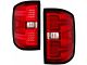 Sequential LED Tail Lights; Chrome Housing; Red Lens (15-19 Silverado 2500 HD w/ Factory Halogen Tail Lights)