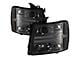Signature Series Version 3 LED DRL Projector Headlights; Smoke (07-14 Silverado 2500 HD)