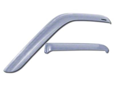 Snap-Inz In-Channel Sidewind Deflectors; Front and Rear; Chrome (20-25 Silverado 2500 HD Crew Cab)