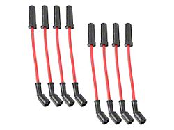 Spark Plug Wire Set; Black/Red (01-06 6.0L Silverado 2500 HD w/ Coils Stamped 12558693)