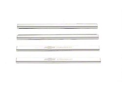 Putco Stainless Steel Door Sills with Chevrolet Logo (15-19 Silverado 2500 HD Regular Cab)