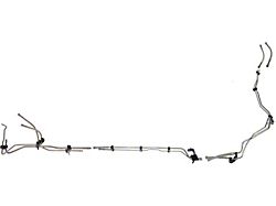 Stainless Steel Fuel Line Kit; Feed; Return and Fuel Cooler (07-10 6.6L Duramax Silverado 2500 HD Crew Cab)