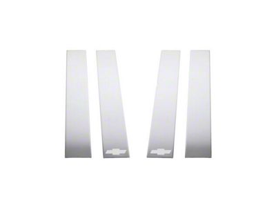 Putco Stainless Steel Pillar Posts with Bowtie Logo (20-24 Silverado 2500 HD Double Cab, Crew Cab)