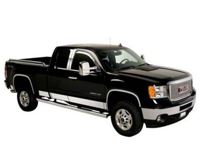 Putco Stainless Steel Rocker Panels with Bowtie Logo (07-14 Silverado 2500 HD Crew Cab w/ 6.50-Foot Standard Box)