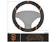 Steering Wheel Cover with San Francisco Giants SF Logo; Black (Universal; Some Adaptation May Be Required)