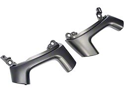 Steering Wheel Switch Cover; Driver Side; Brushed Aluminum (07-14 Silverado 2500 HD)