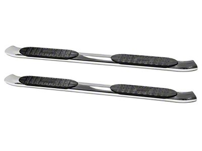 Westin Pro Traxx 5-Inch Oval Side Step Bars; Stainless Steel (11-14 6.0L Silverado 2500 HD Crew Cab)