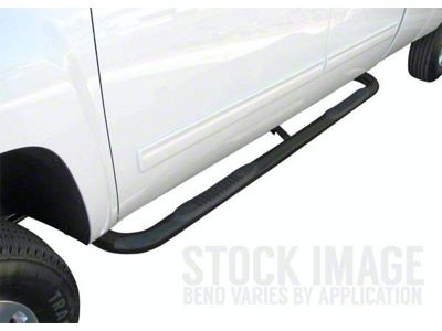 STX800 Running Boards; Rocker Mount; Black (07-19 Silverado 2500 HD Crew Cab)