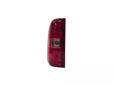 CAPA Replacement Tail Light; Chrome Housing; Red/Clear Lens; Driver Side (07-14 Silverado 2500 HD)
