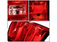 Tail Light; Chrome Housing; Red Lens; Driver Side (15-19 Silverado 2500 HD w/ Factory Halogen Tail Lights)