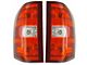 Tail Lights; Chrome Housing; Red Lens (07-14 Silverado 2500 HD)