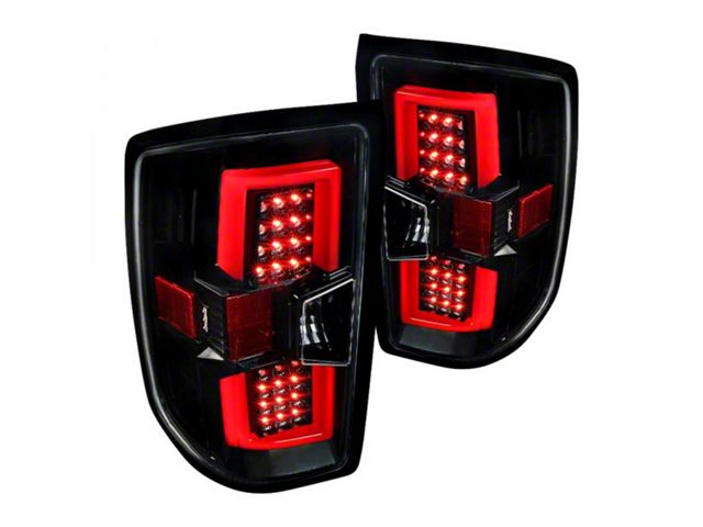 LED Tail Lights; Jet Black Housing; Clear Lens (15-19 Silverado 2500 HD w/ Factory Halogen Tail Lights)