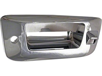 Tailgate Handle Bezel; All Chrome; With Backup Camera and Keyhole (09-14 Silverado 2500 HD)