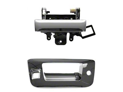 Tailgate Handle and Bezel Set with Lock Provision and Backup Camera Opening (07-14 Silverado 2500 HD)