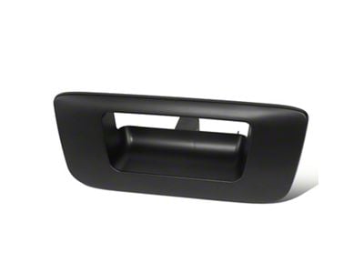 Tailgate Handle Cover without Keyhole; Primer Black (07-14 Silverado 2500 HD)