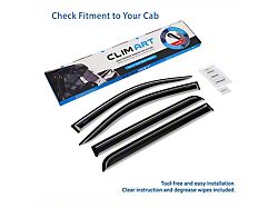 Tape-On Window Deflectors (15-19 Silverado 2500 HD Crew Cab)